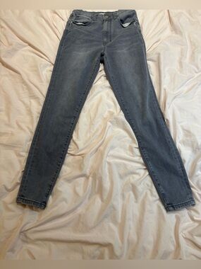 WeWoreWhat Gray Denim High Rise Straight Leg